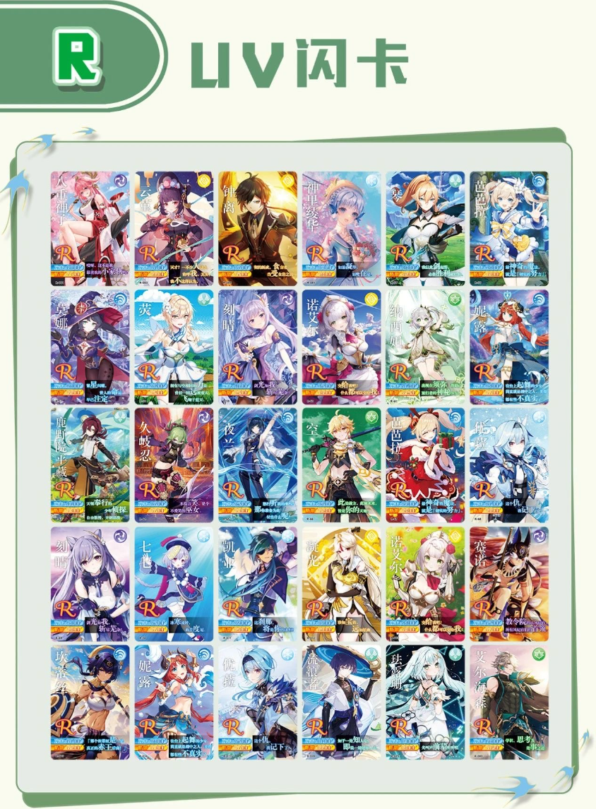 Genshin Impact 2Y N8 Display Card Box Sealed