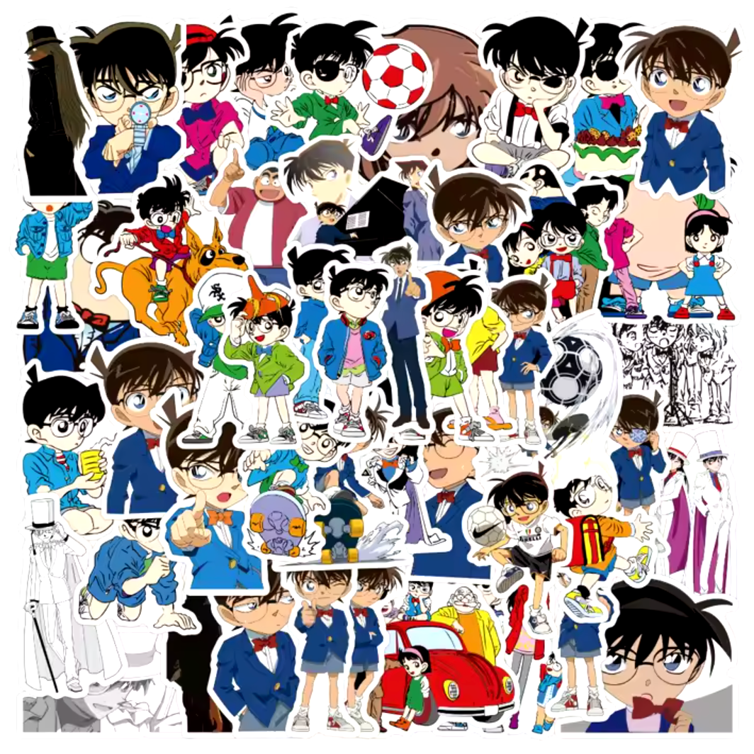 Detective Conan Set 50pcs Stickers