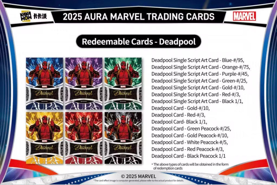 Marvel Aura Kakawow 2025 Display Card Box Sealed
