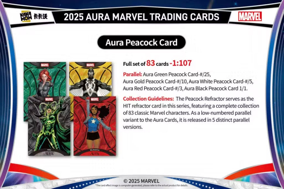 Marvel Aura Kakawow 2025 Display Card Box Sealed