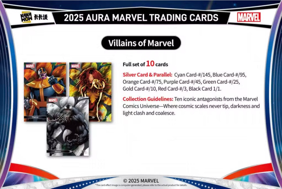 Marvel Aura Kakawow 2025 Display Card Box Sealed