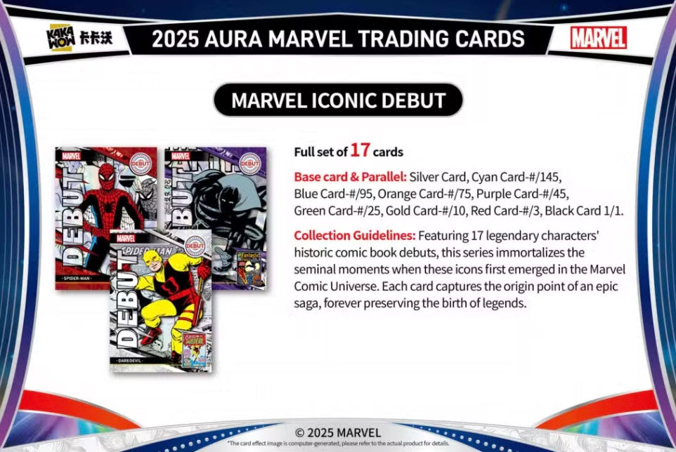 Marvel Aura Kakawow 2025 Display Card Box Sealed