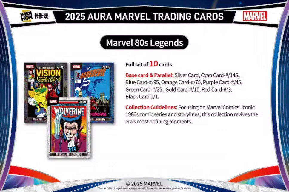 Marvel Aura Kakawow 2025 Display Card Box Sealed