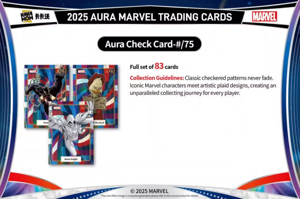 Marvel Aura Kakawow 2025 Display Card Box Sealed