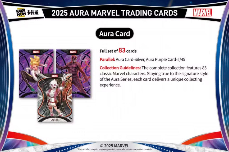 Marvel Aura Kakawow 2025 Display Card Box Sealed