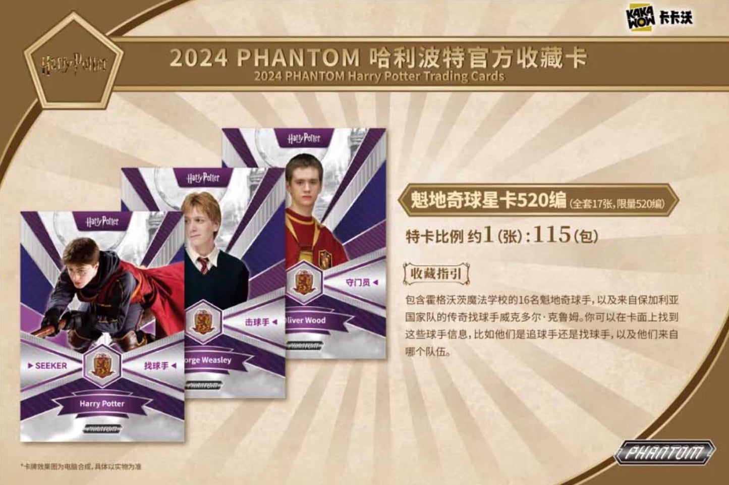 Harry Potter Phantom 2024 Kakawow Display Card Box Sealed