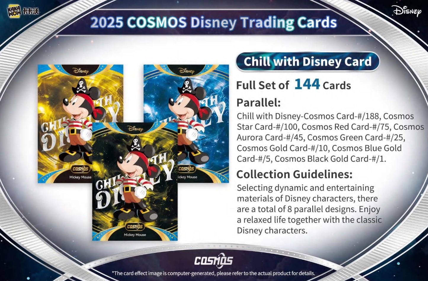 Disney Cosmos Kakawow 2025 Display Card Booster Box Sealed