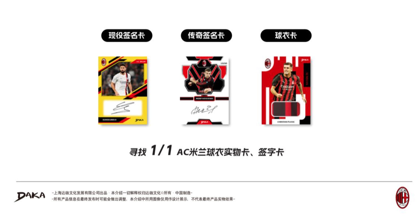 Daka AC Milan Top Audience 2025 Display Card Box Sealed