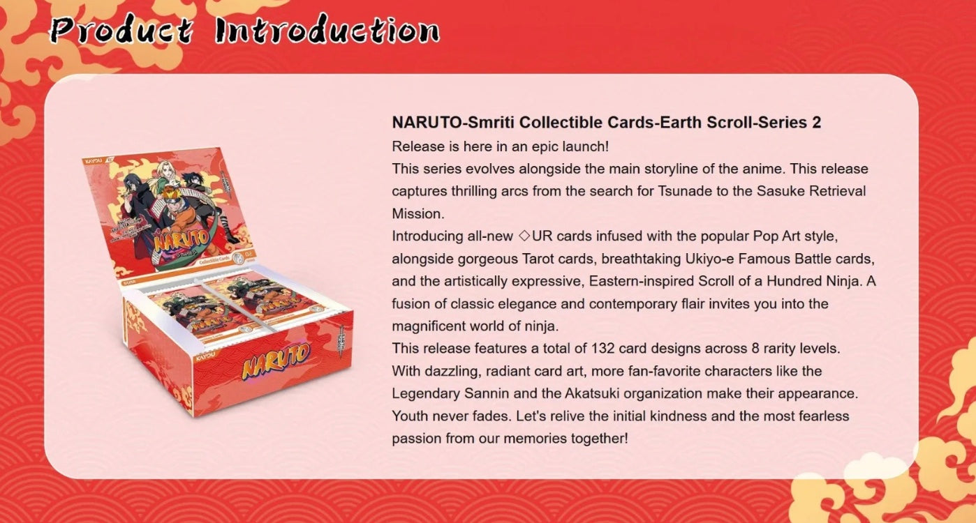 Naruto Kayou Serie 4 Tier 2 Wave 9 English Version Display Card Box Sealed