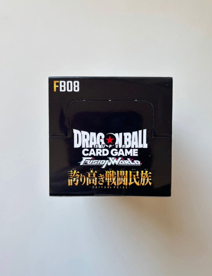 Dragon Ball Fusion World Saiyan's Pride FB08 Bandai Japanese Display Card Box Sealed
