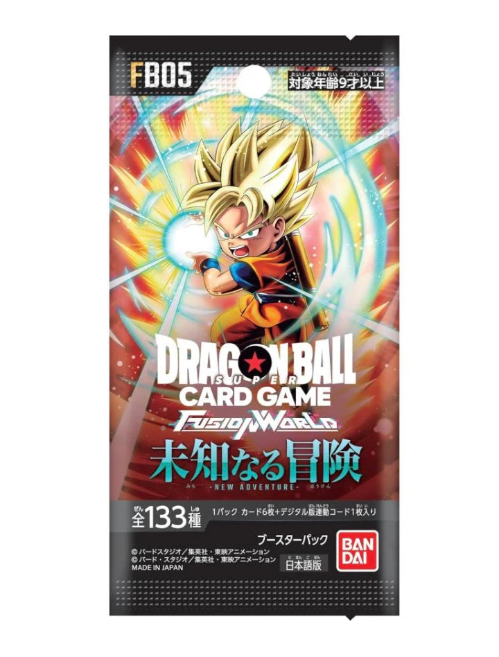 Dragon Ball Fusion World New Adventure FB05 Bandai Japanese Display Card Box Sealed