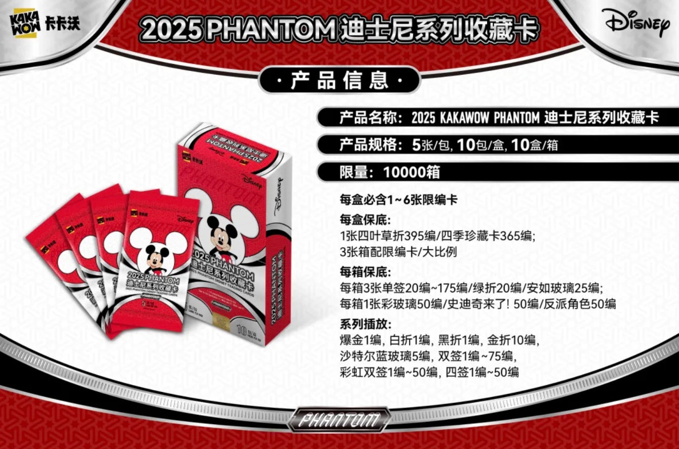 PRE ORDER - Disney Phantom Kakawow 2025 Display Card Booster Box Sealed