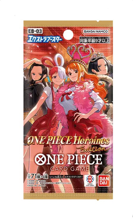 OnePiece Heroines Edition EB-03 JAP Booster Box Bandai Display Card Box Sealed Japanese