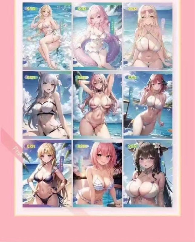 Goddess Story Pink Beauties Display Card Box Sealed