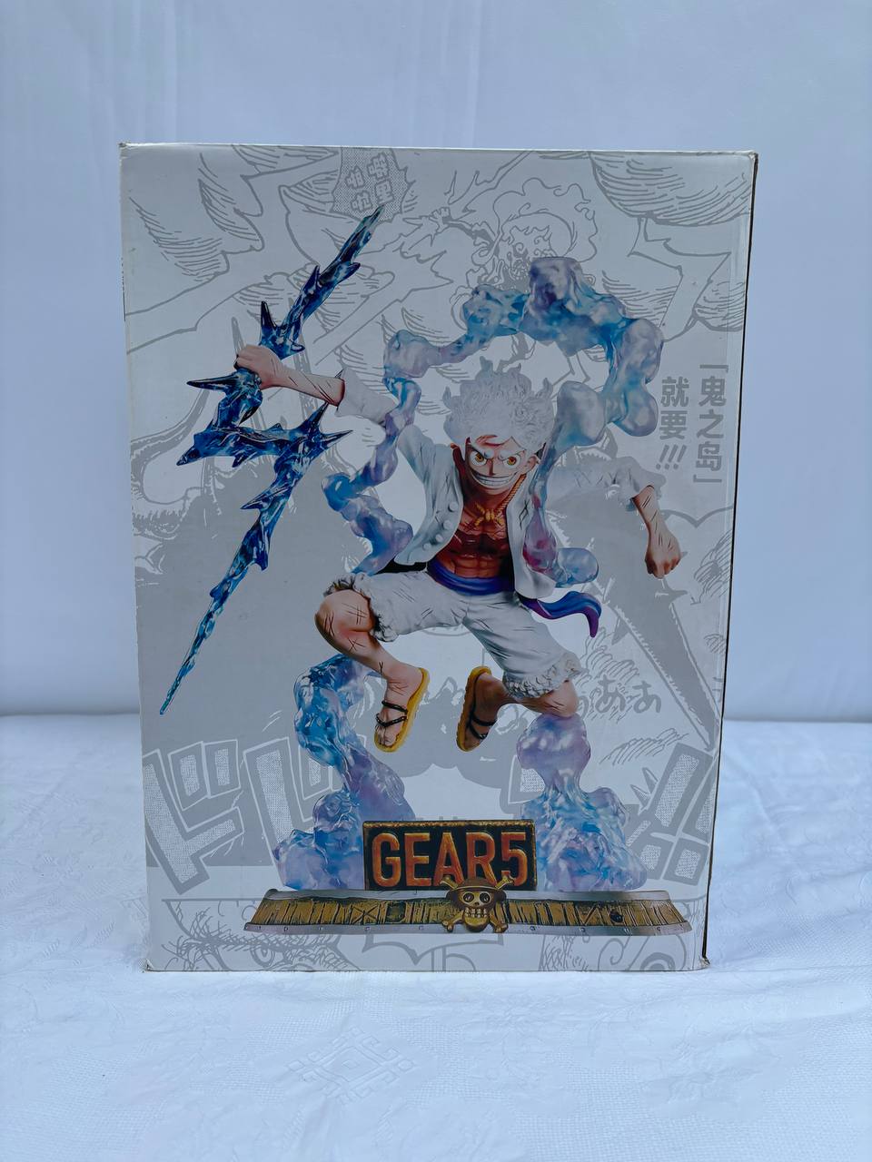 One Piece Monkey D. Luffy Gear 5 Action Figure Statue 38cm