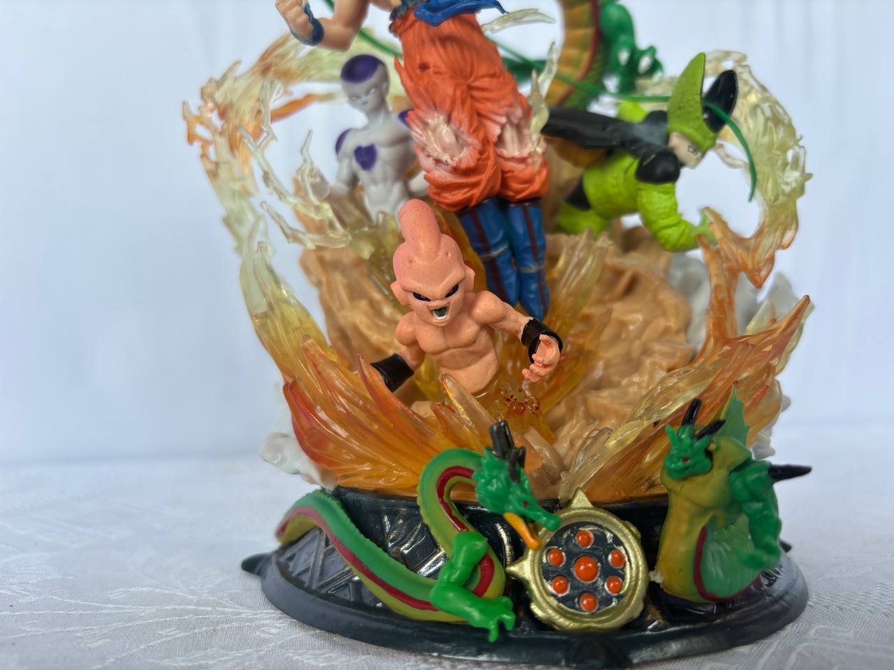 Dragon Ball Goku Cell Freezer Kid Buu Action Figure Statue 24cm