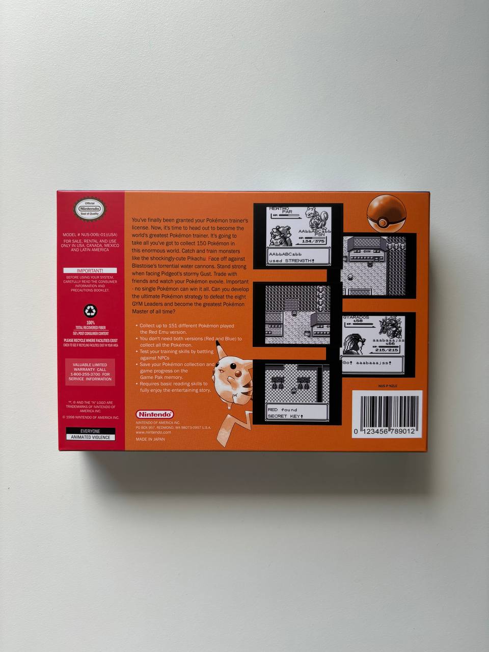 Pokemon Yellow Version Nintendo64