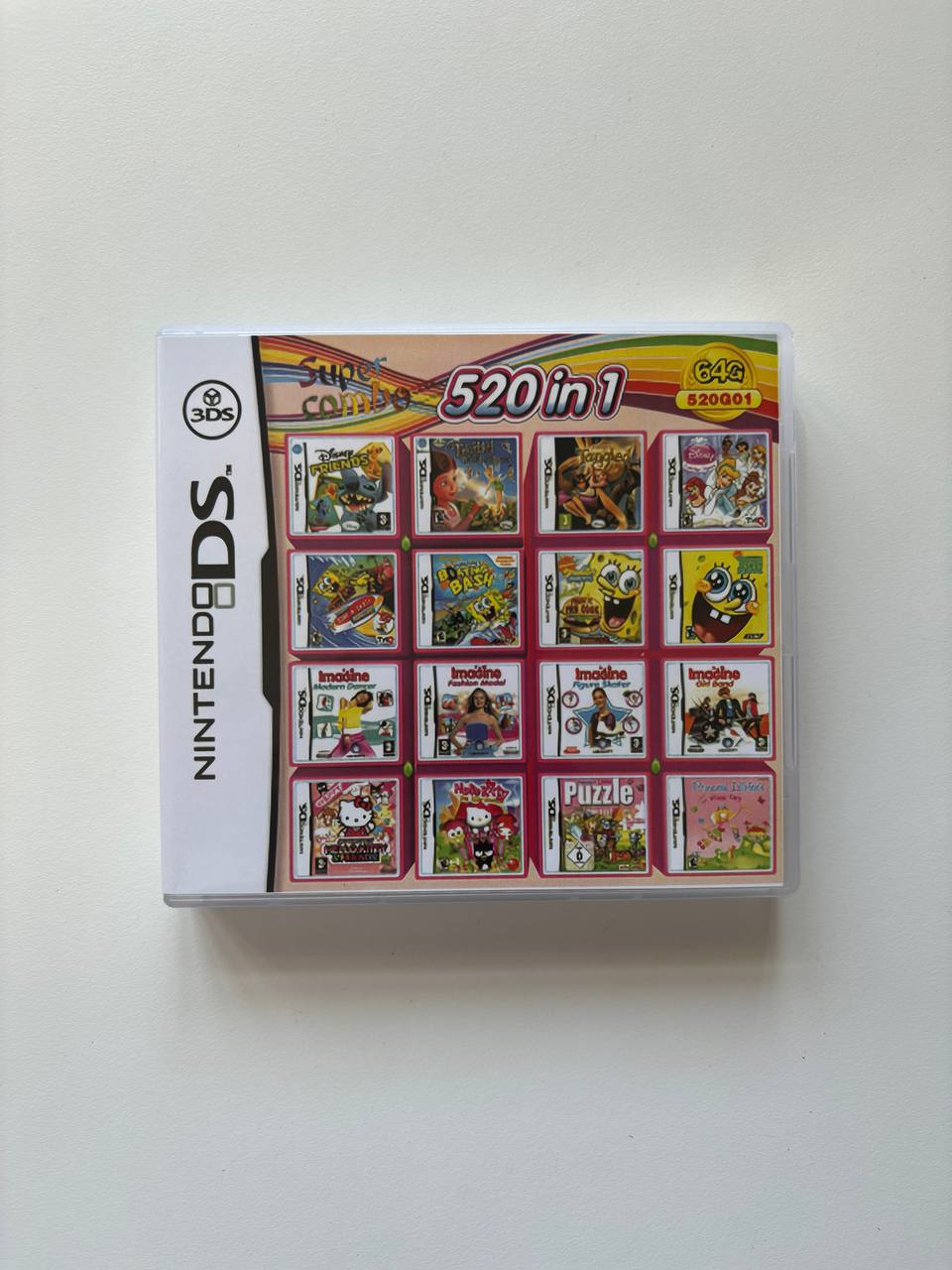 Multi Game 520 in 1 Nintendo DS 3DS