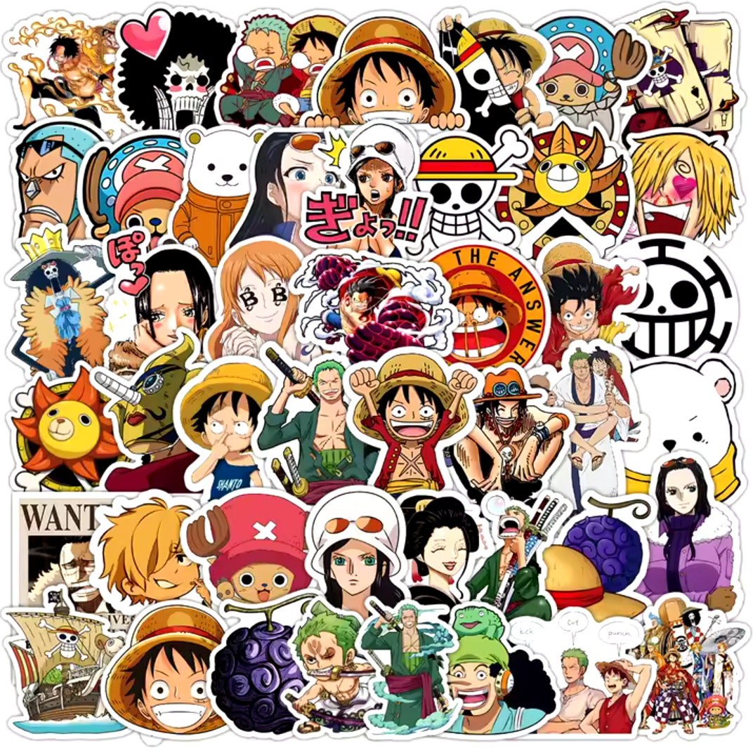 One Piece Set 50pcs Stickers