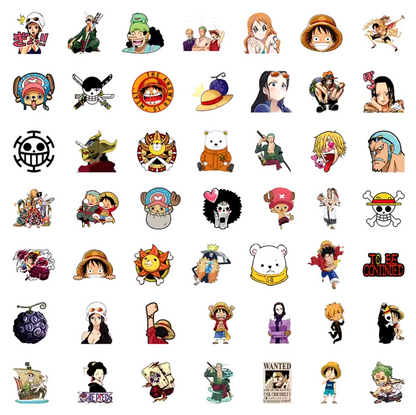 One Piece Set 50pcs Stickers