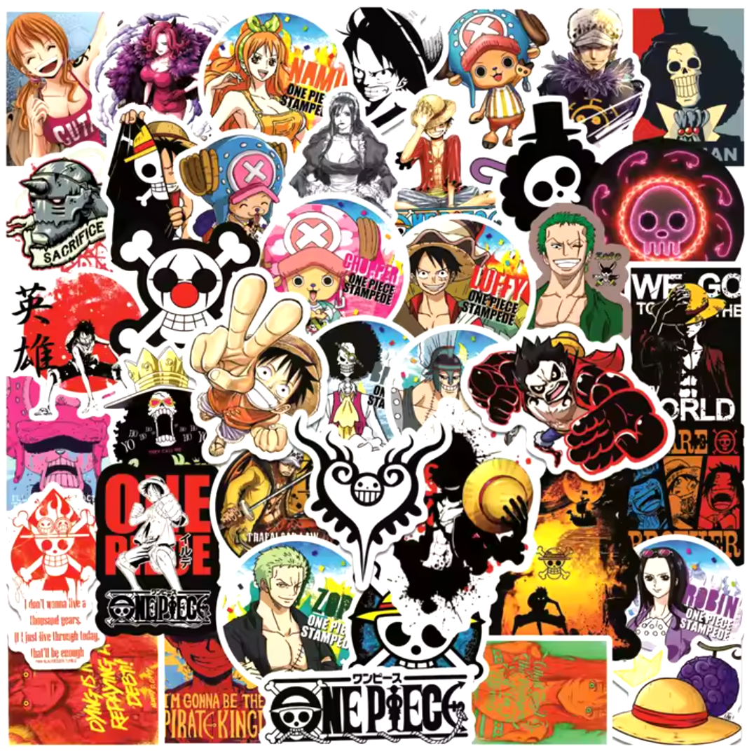 One Piece Set 50pcs Stickers