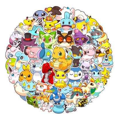 Pokemon Set 50pcs Stickers