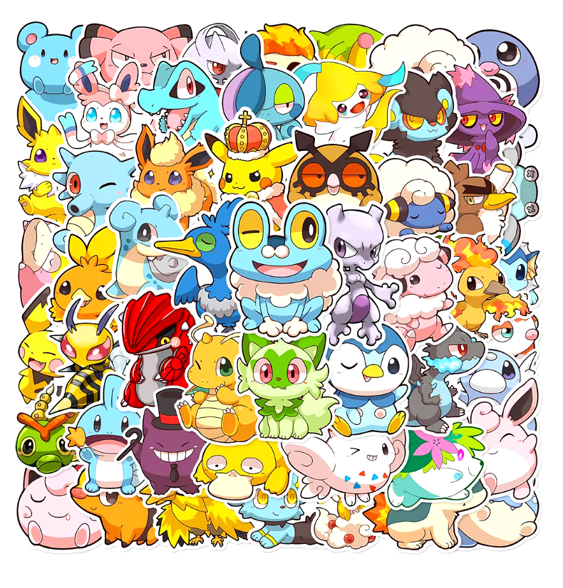 Pokemon Set 50pcs Stickers