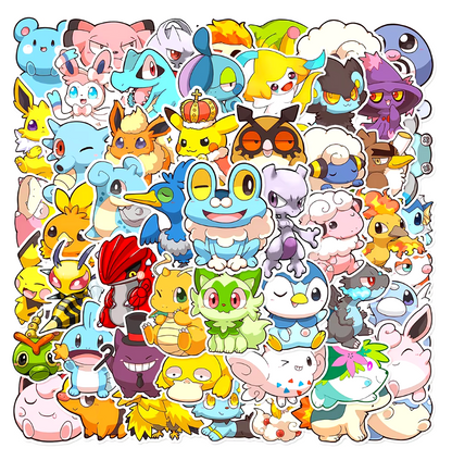 Pokemon Set 50pcs Stickers