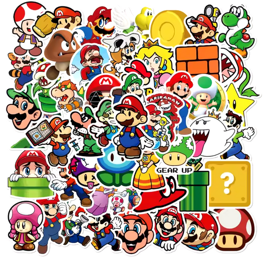 Super Mario Set 50pcs Stickers