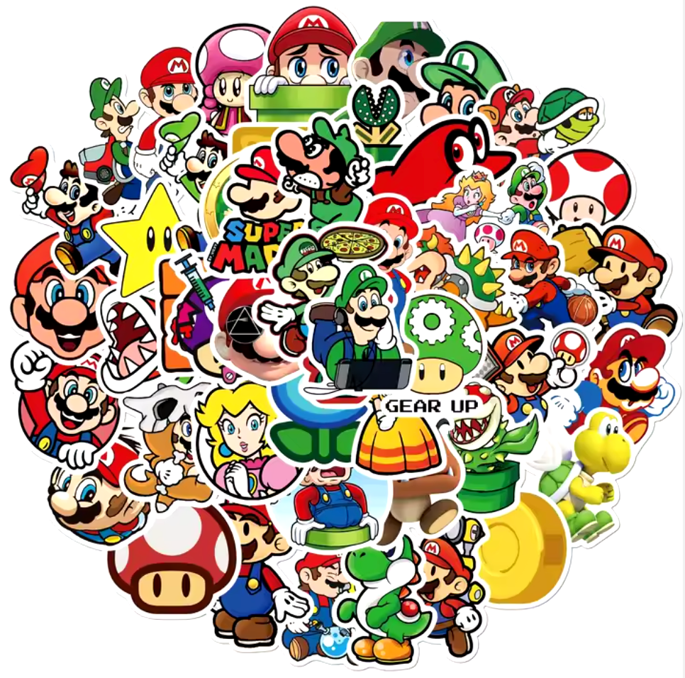 Super Mario Set 50pcs Stickers