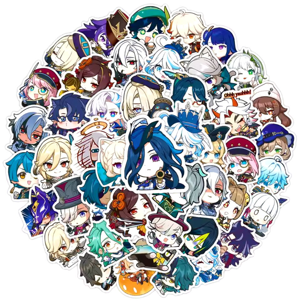 Genshin Impact Set 50pcs Stickers