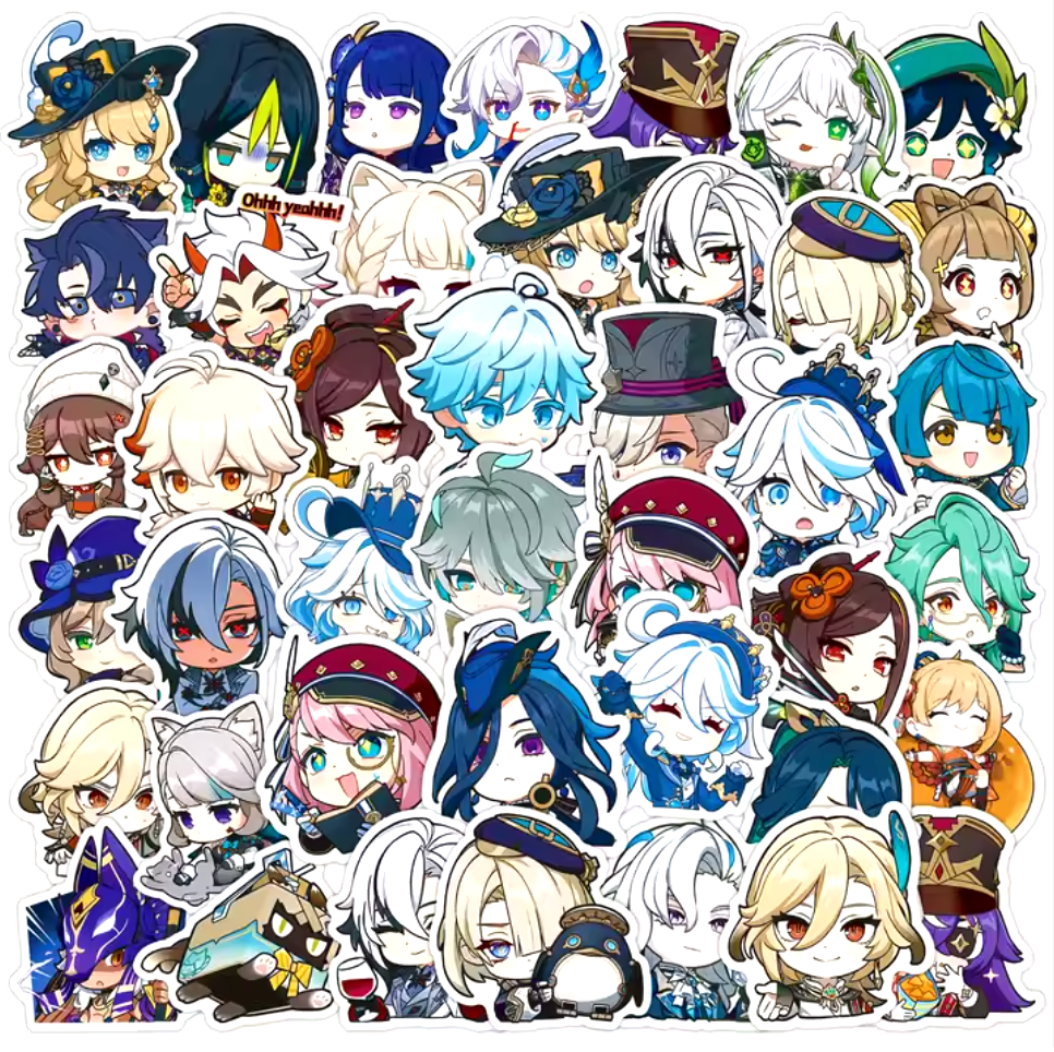 Genshin Impact Set 50pcs Stickers