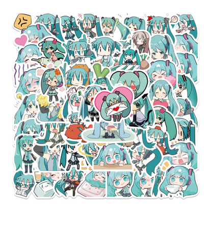 Hatsune Miku Set 65pcs Stickers