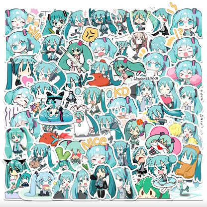 Hatsune Miku Set 65pcs Stickers