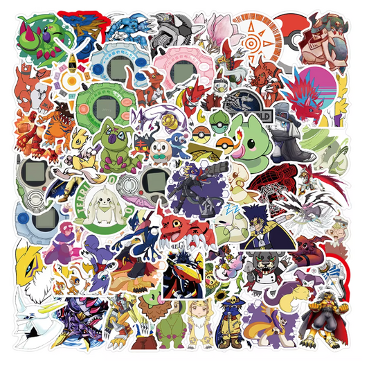 Digimon Set 50pcs Stickers