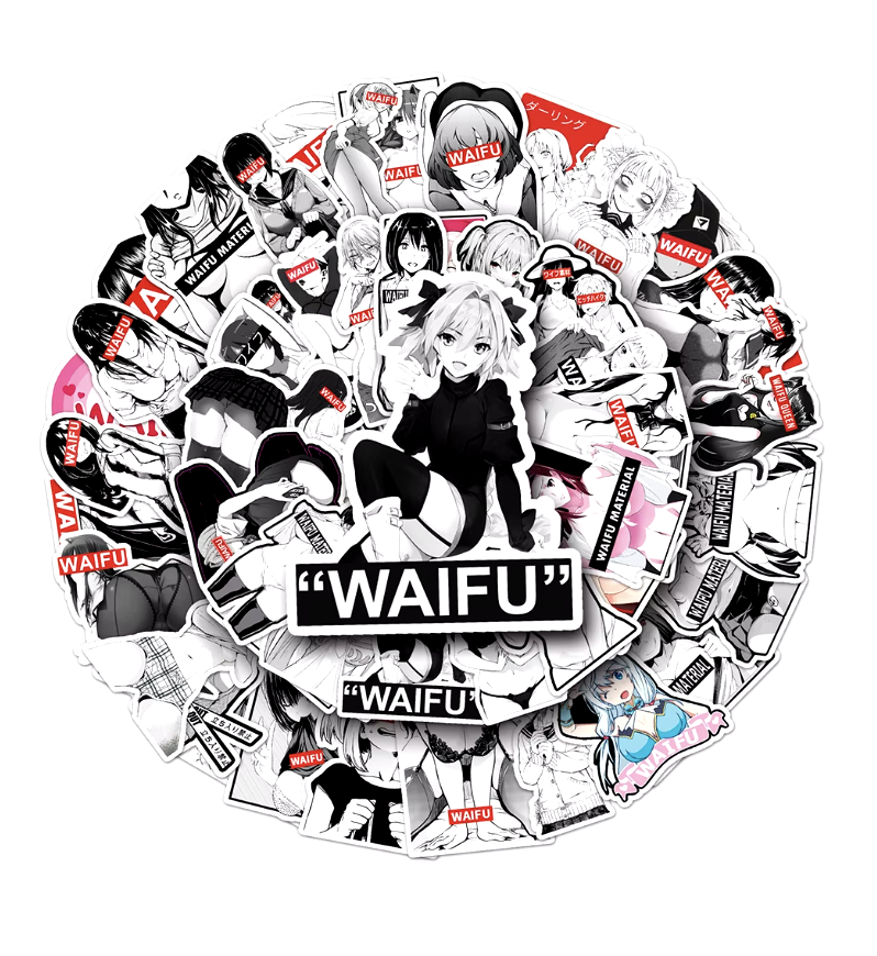 Waifu Set 50pcs Stickers