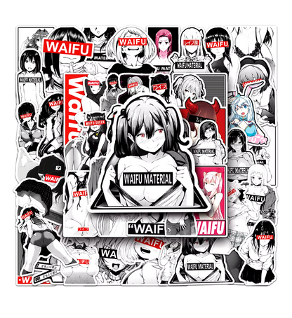 Waifu Set 50pcs Stickers