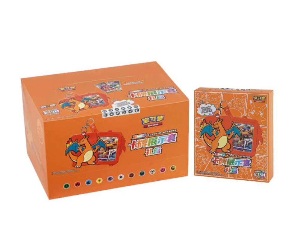 PRE ORDER - Pokemon Sealed Case 12 Box Charizard Card Display Set Gift Box Display Card Box Sealed