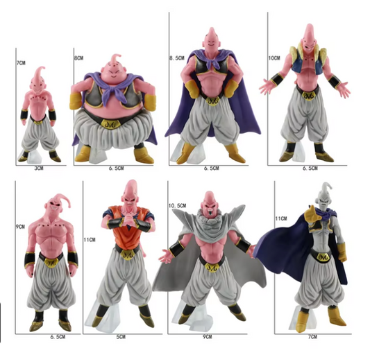 Dragon Ball Majin Buu Set 8 Mini Action Figure Statue