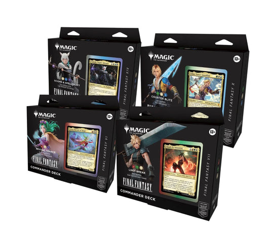 PRE ORDER - MTG Final Fantasy Commander 4 Deck Display Display Card Box Sealed Magic The Gathering ENG