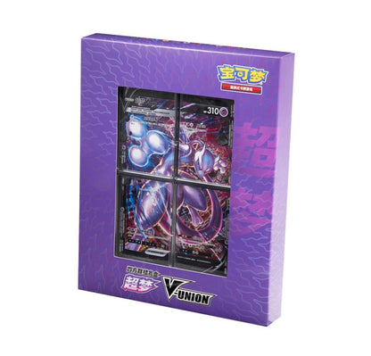Pokemon Mewtwo V-UNION Gift Box Simplified Chinese Display Card Box Se FoxDropStore Pokemon Mewtwo V-UNION Gift Box Simplified Chinese Display Card Box Se FoxDropStore