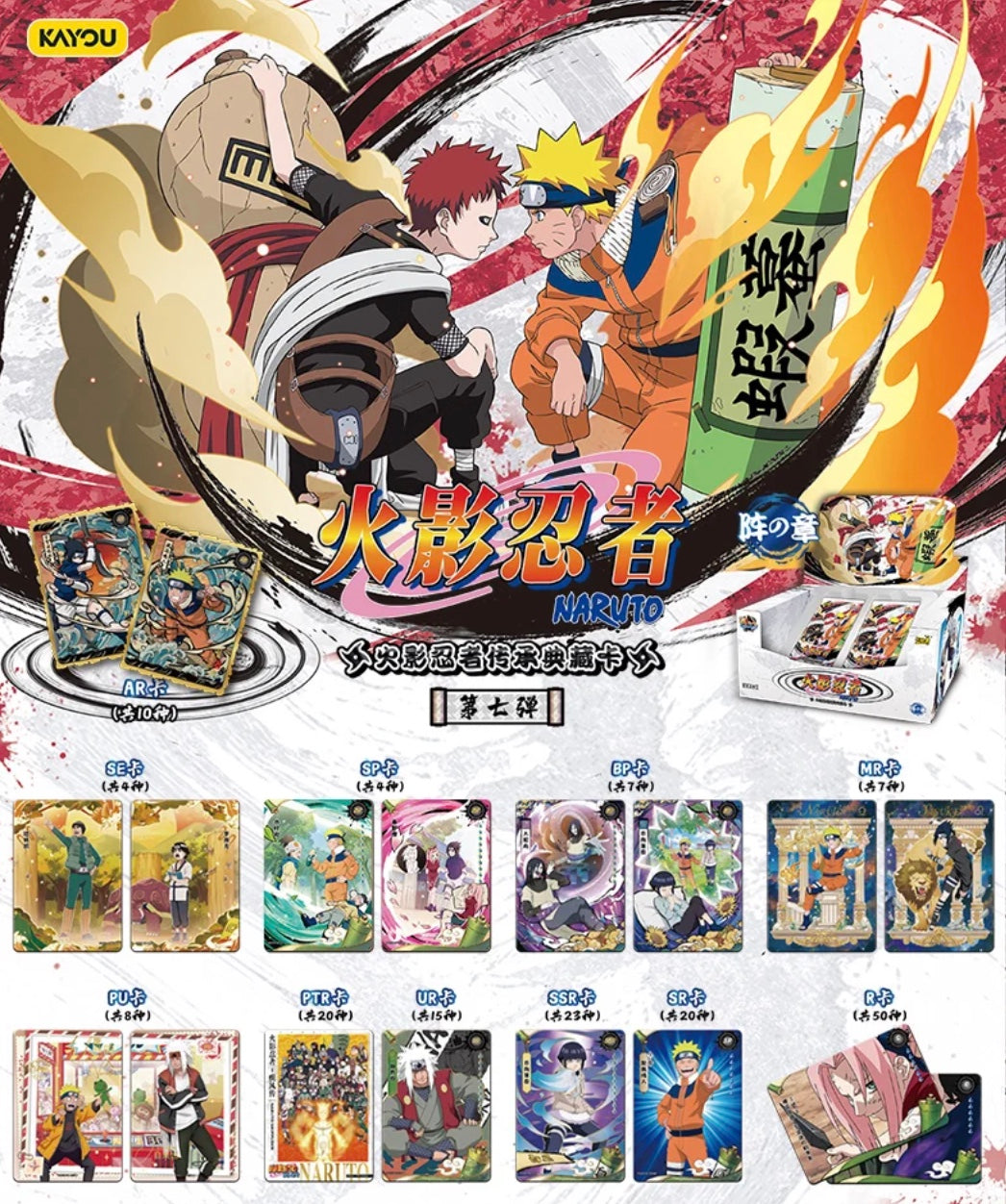 Naruto Kayou Tier 4 Wave 7 Display Card Box Sealed