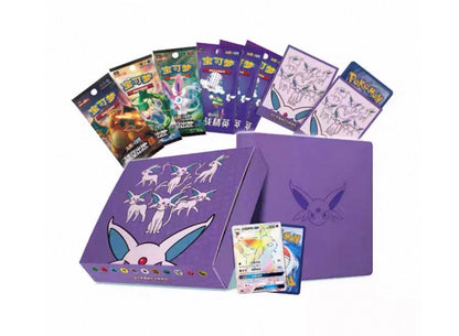 pokemon espeon gx card Pokemon Sun & Moon Espeon GX Gift Box Simplified Chinese Display Card – FoxDropStore
