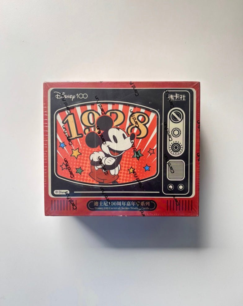 Disney 100th Carnival CardFun Display Card Box Sealed
