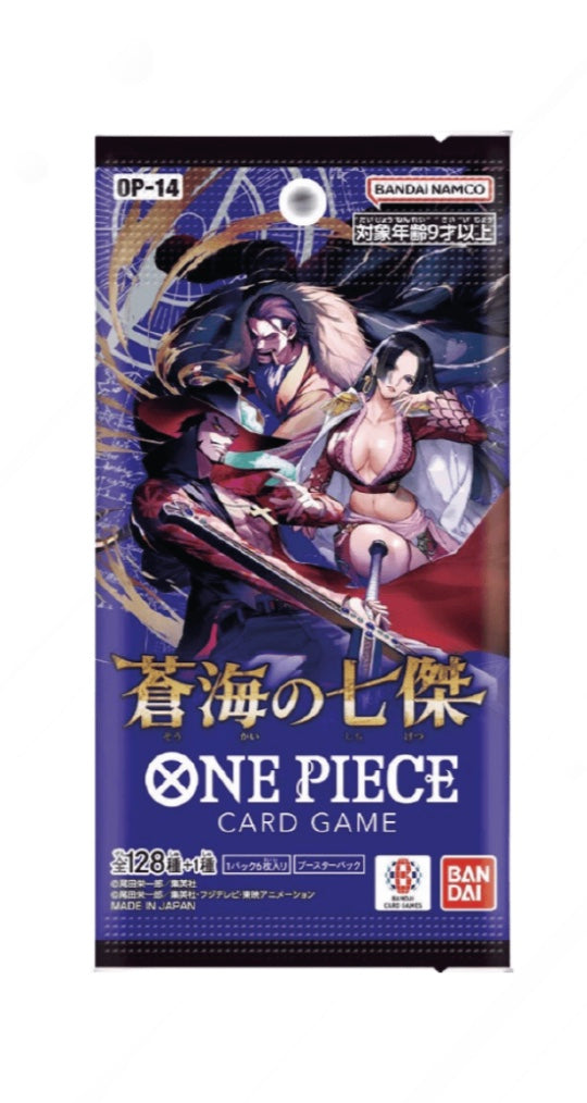 OnePiece The Azure Sea's Seven OP-14 JAP Booster Box Bandai Display Card Box Sealed Japanese
