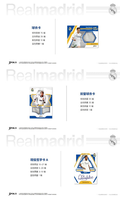 Daka Real Madrid One & Two 2025 Display Card Box Sealed
