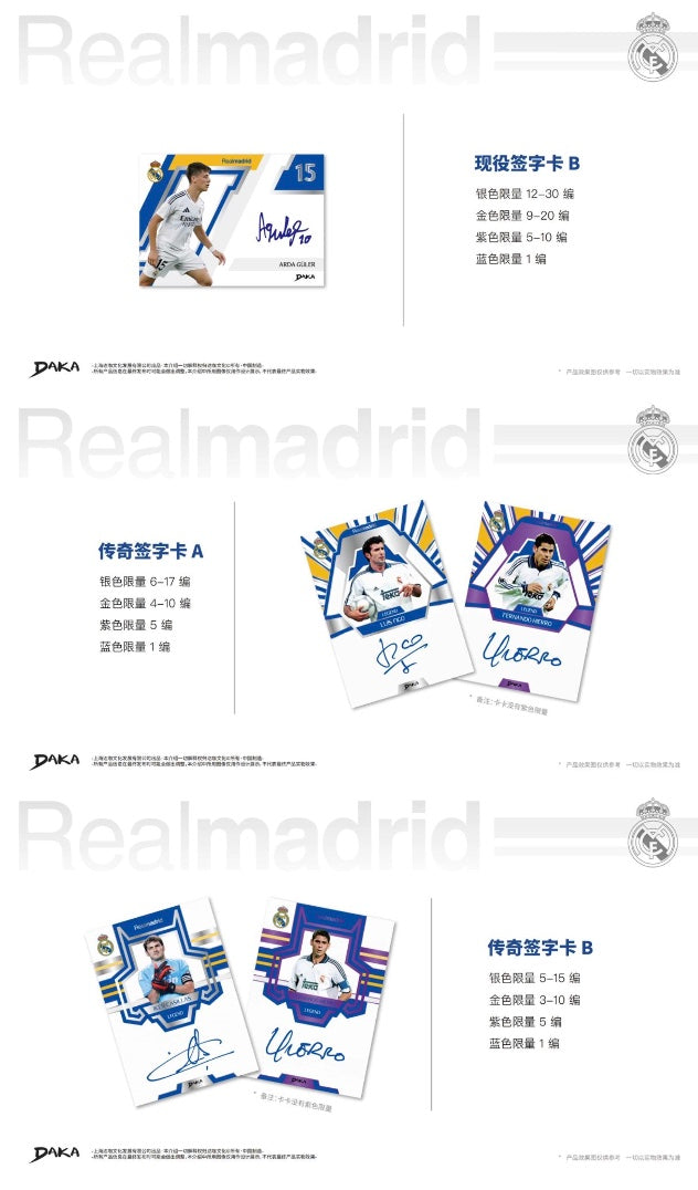 Daka Real Madrid One & Two 2025 Display Card Box Sealed