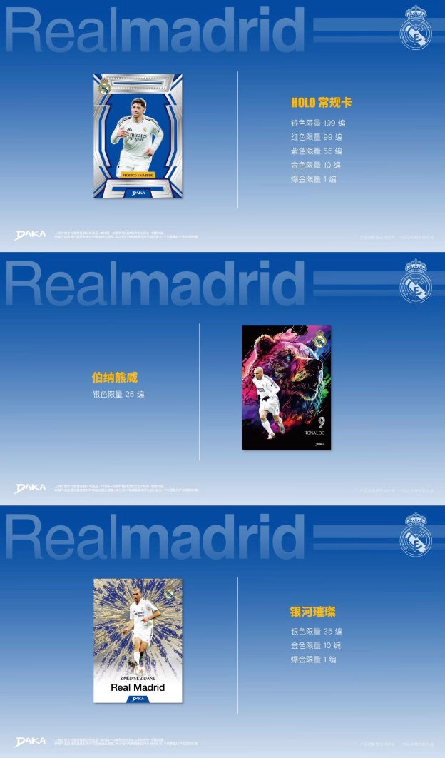 Daka Real Madrid One & Two 2025 Display Card Box Sealed