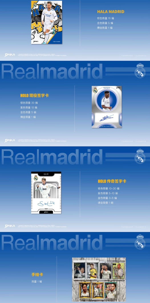 Daka Real Madrid One & Two 2025 Display Card Box Sealed