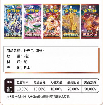 Pokemon Paldea Coin V.2 Metal Set Gift Box Simplified Chinese Display Card Box Sealed